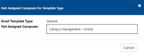 Not Assigned Campuses